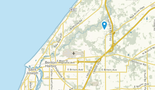 Benton Harbor, Michigan Map