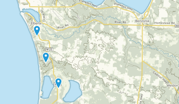Benzonia, Michigan Map