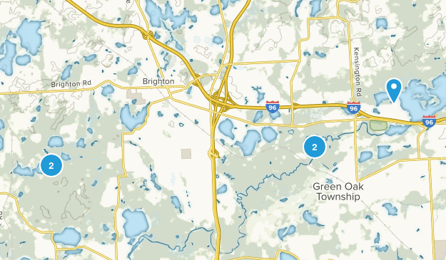 Brighton, Michigan Map
