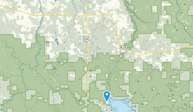 Bruce Crossing, Michigan Map
