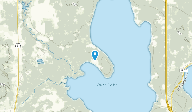 Brutus, Michigan Map