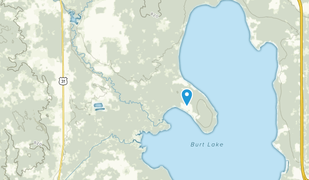 Brutus, Michigan Map