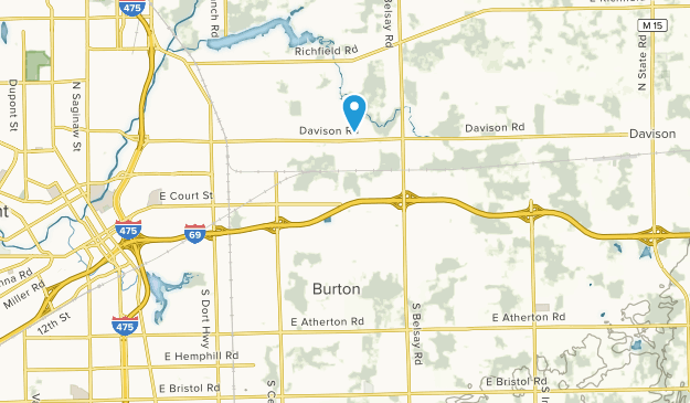 Burton, Michigan Map