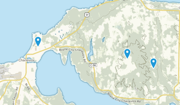 Charlevoix, Michigan Map