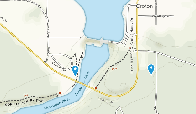 Croton, Michigan Map
