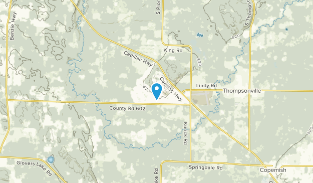 Crystal Mountain, Michigan Map