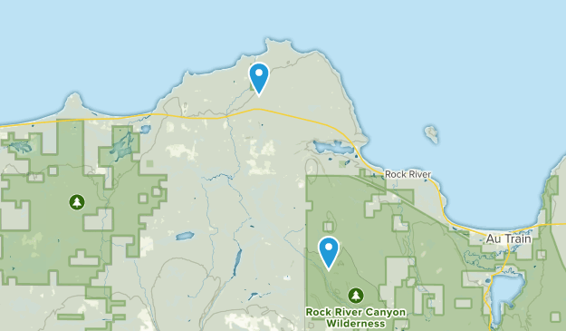 Deerton, Michigan Map
