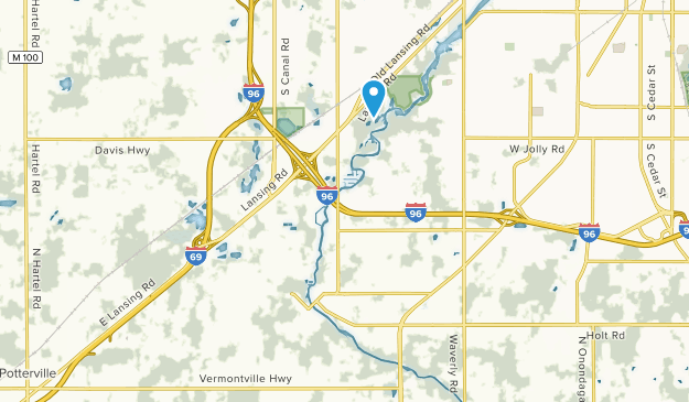 Dimondale, Michigan Map