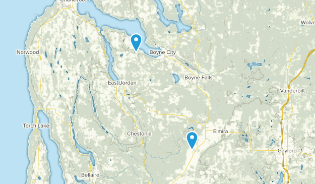 East Jordan, Michigan Map