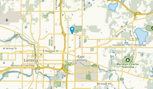 East Lansing, Michigan Map
