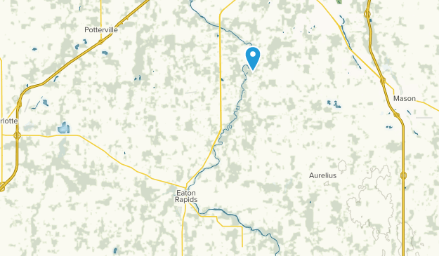 Eaton Rapids, Michigan Map