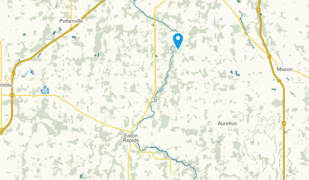 Eaton Rapids, Michigan Map