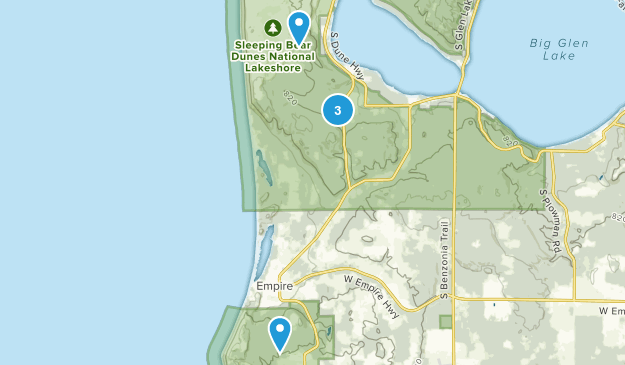 Empire, Michigan Map