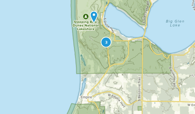 Empire, Michigan Map
