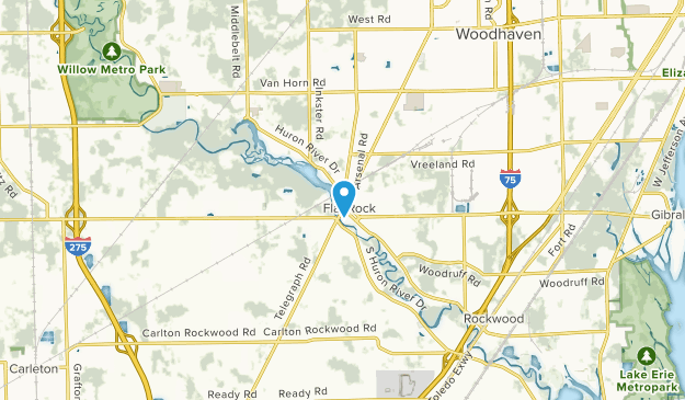 Flat Rock, Michigan Map