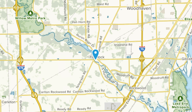 Flat Rock, Michigan Map