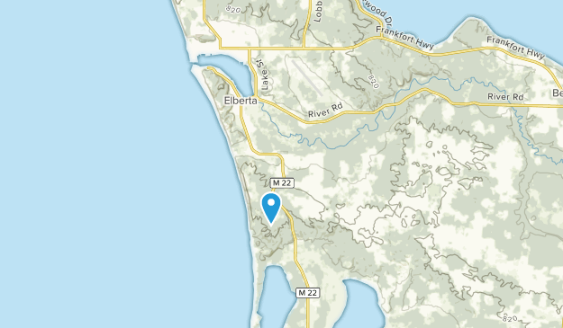 Frankfort, Michigan Map