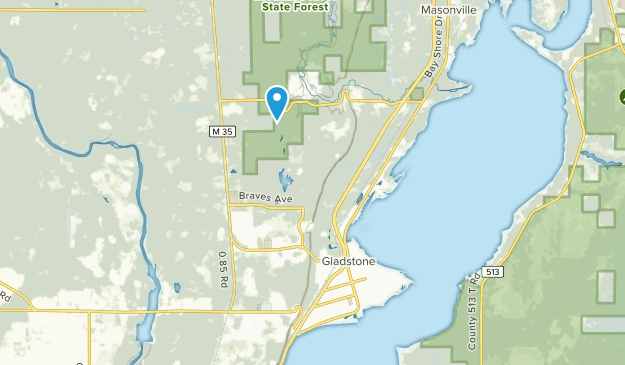 Gladstone, Michigan Map