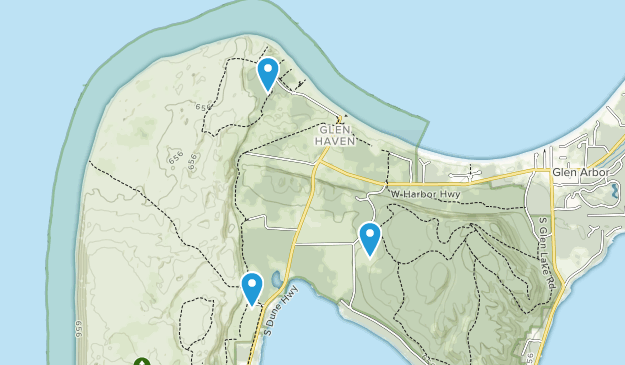 Glen Arbor, Michigan Map