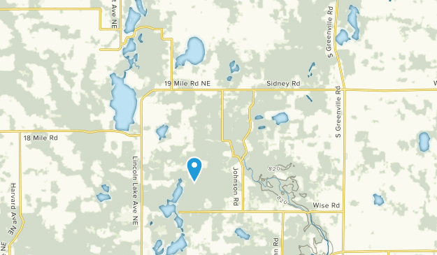 Gowen, Michigan Map