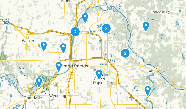 Grand Rapids, Michigan Map