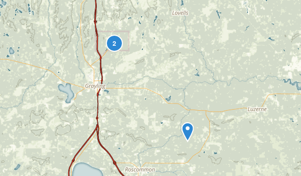 Grayling, Michigan Map