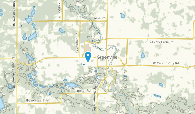 Greenville, Michigan Map