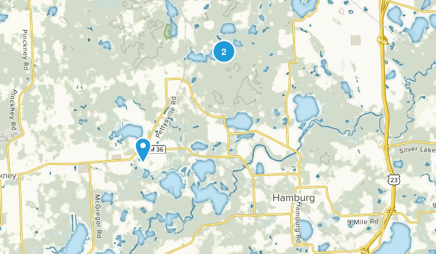 Hamburg, Michigan Map