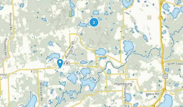 Hamburg, Michigan Map