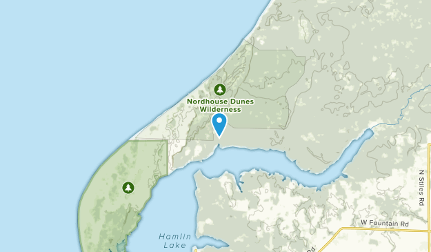 Hamlin Lake, Michigan Map