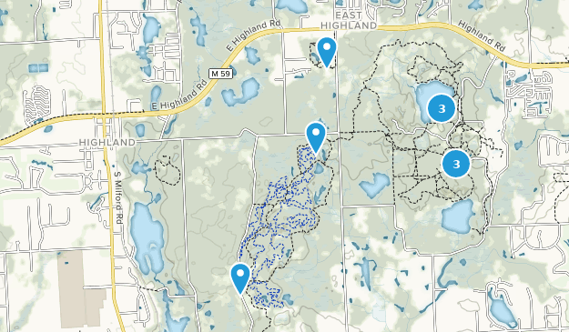 Highland Township, Michigan Map