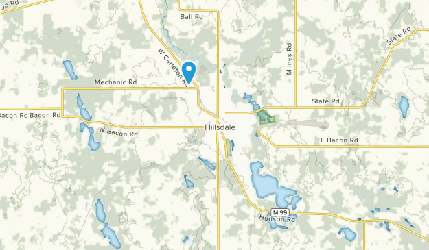 Hillsdale, Michigan Map