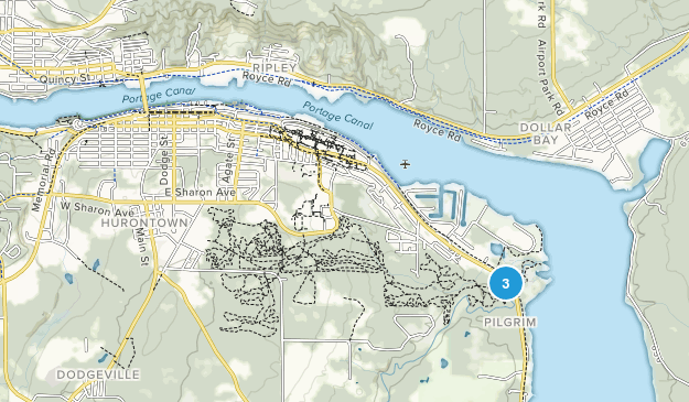 Houghton, Michigan Map