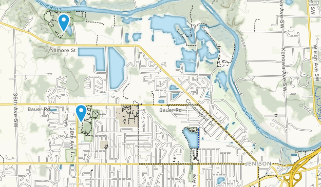 Jenison, Michigan Map
