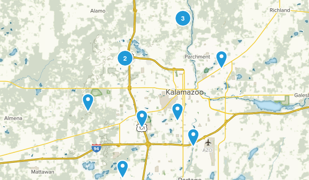 Kalamazoo, Michigan Map