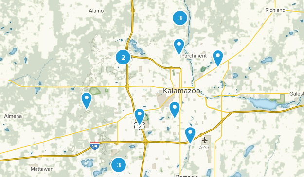 Kalamazoo, Michigan Map