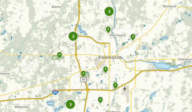 Kalamazoo, Michigan Map