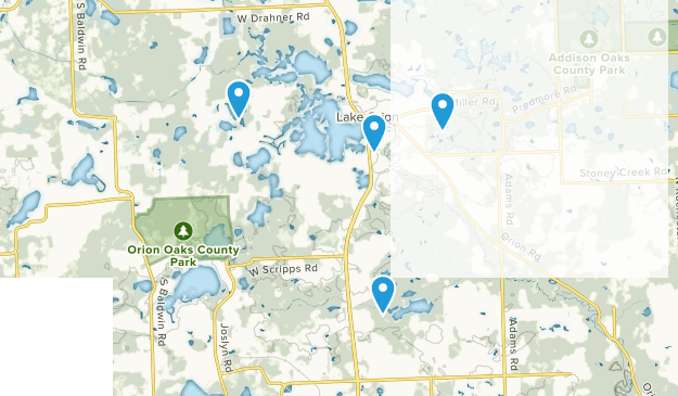 Lake Orion, Michigan Map