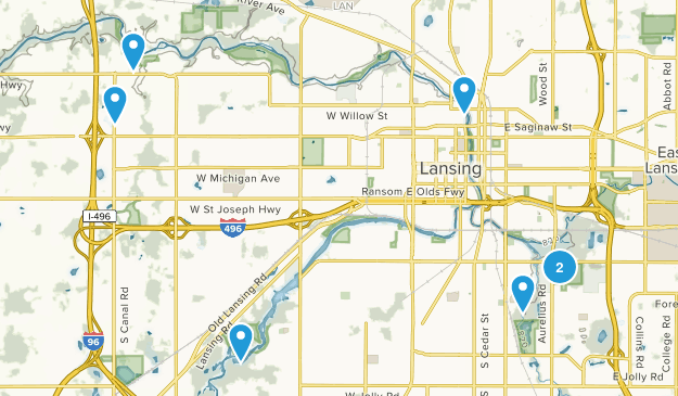 Lansing, Michigan Map
