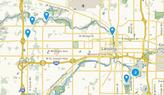 Lansing, Michigan Map
