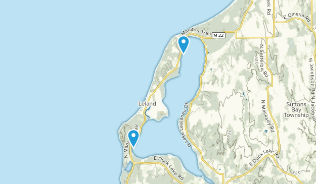 Leland, Michigan Map