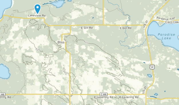 Levering, Michigan Map