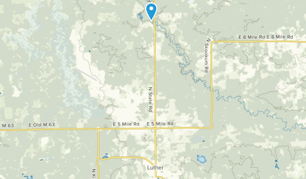 Luther, Michigan Map