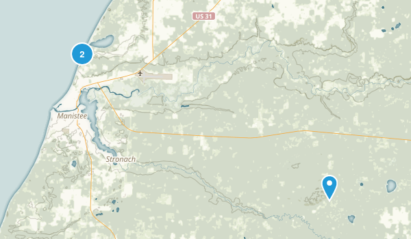 Manistee, Michigan Map