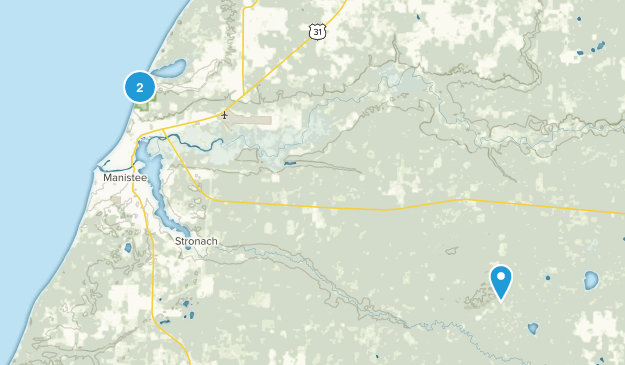 Manistee, Michigan Map