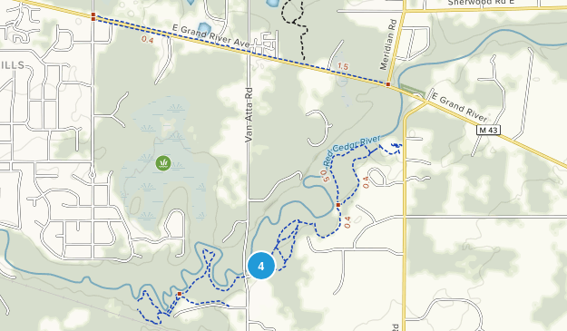Meridian, Michigan Map