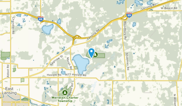 Meridian Twp, Michigan Map
