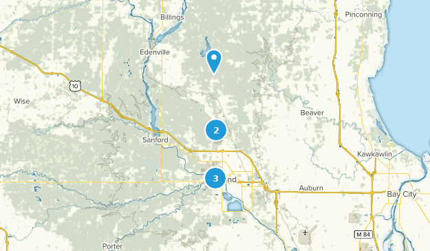 Midland, Michigan Map
