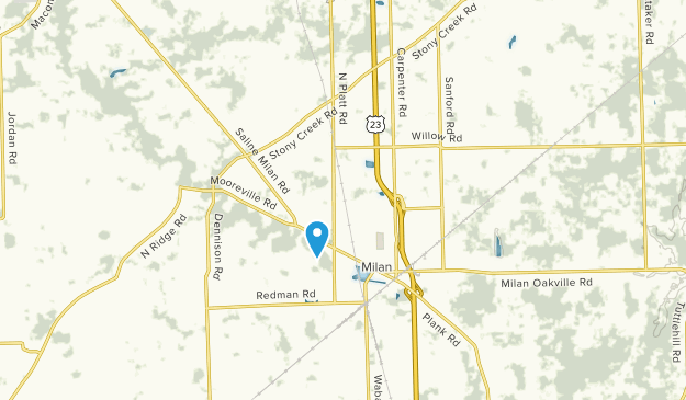 Milan, Michigan Map