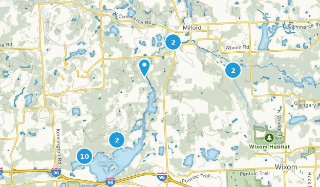 Milford, Michigan Map